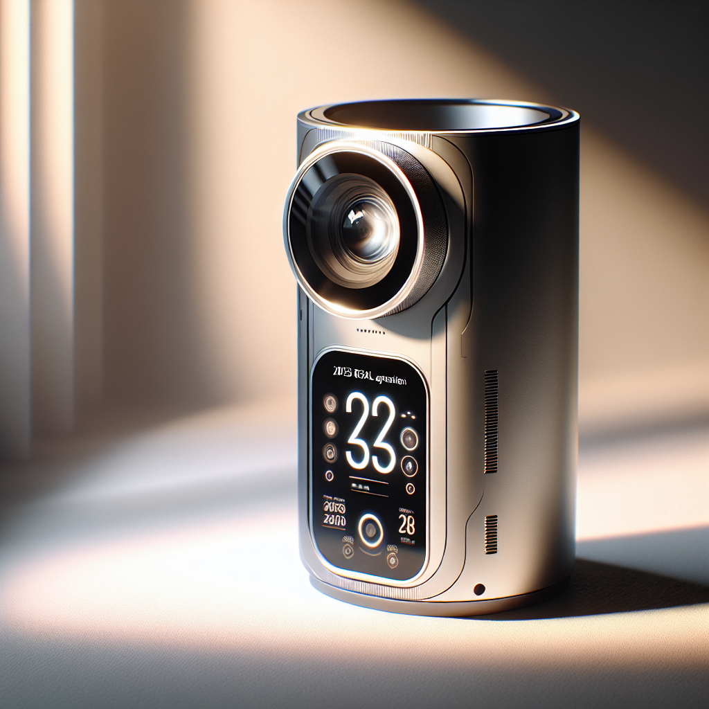 A high-quality, photorealistic image showcasing the latest generation of a futuristic water probe called 'SNHD Real Water Probe'. The scene is bathed in natural lighting, creating soft shadows, implying a realistic ambiance. The primary focus of the image is the reveal of the 2025 updates to the water probe. The device itself is sleek and modern, with visible enhancements indicating these updates. The background is simple and non-distracting, further highlighting the new features and sophisticated design of the SNHD Real Water Probe.