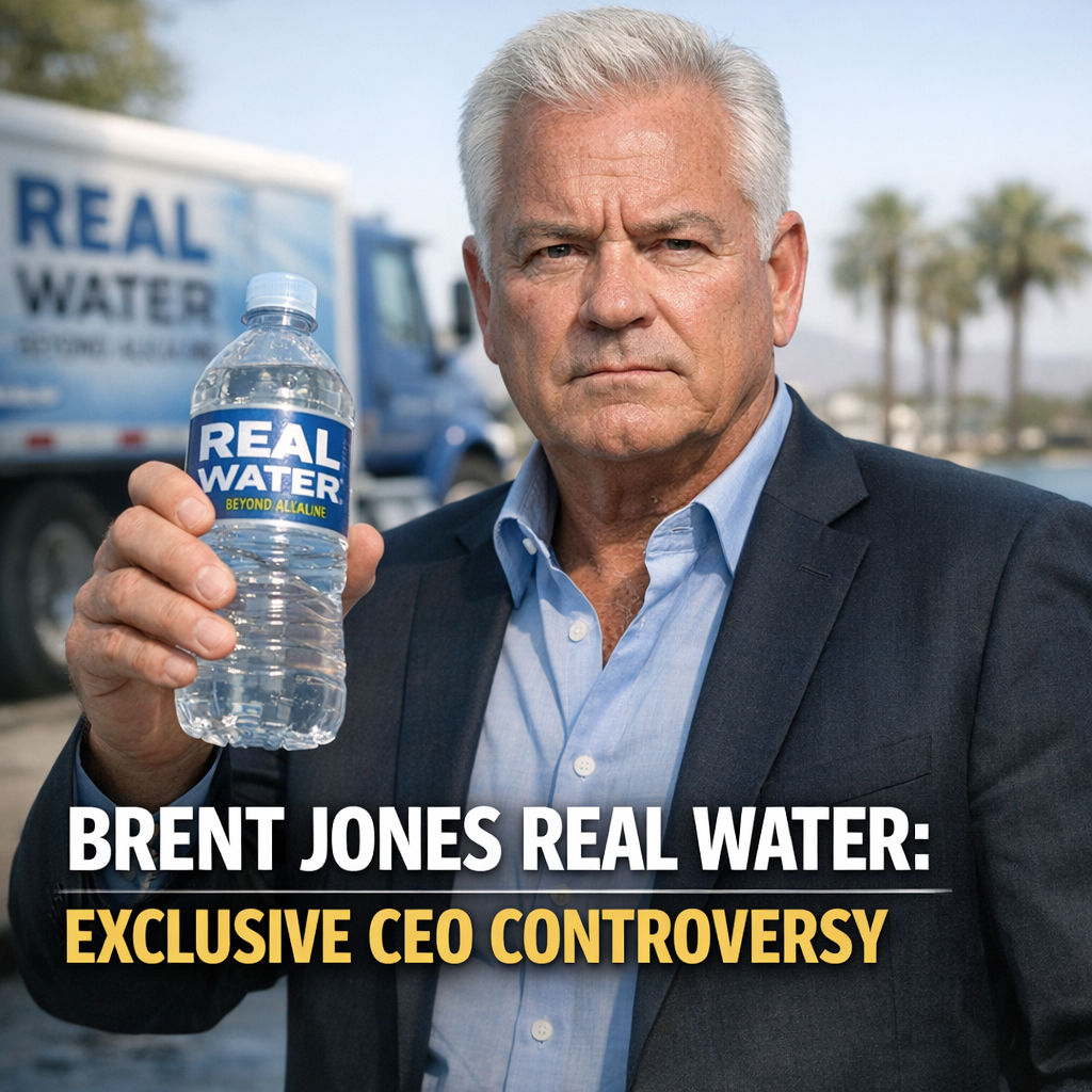 Illustration of Brent Jones Real Water: Exclusive CEO Controversy