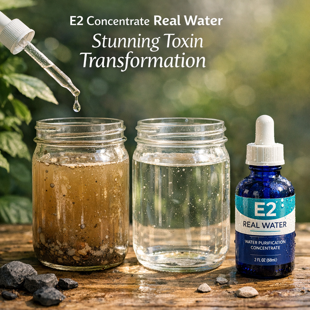 Illustration of E2 Concentrate Real Water: Stunning Toxin Transformation