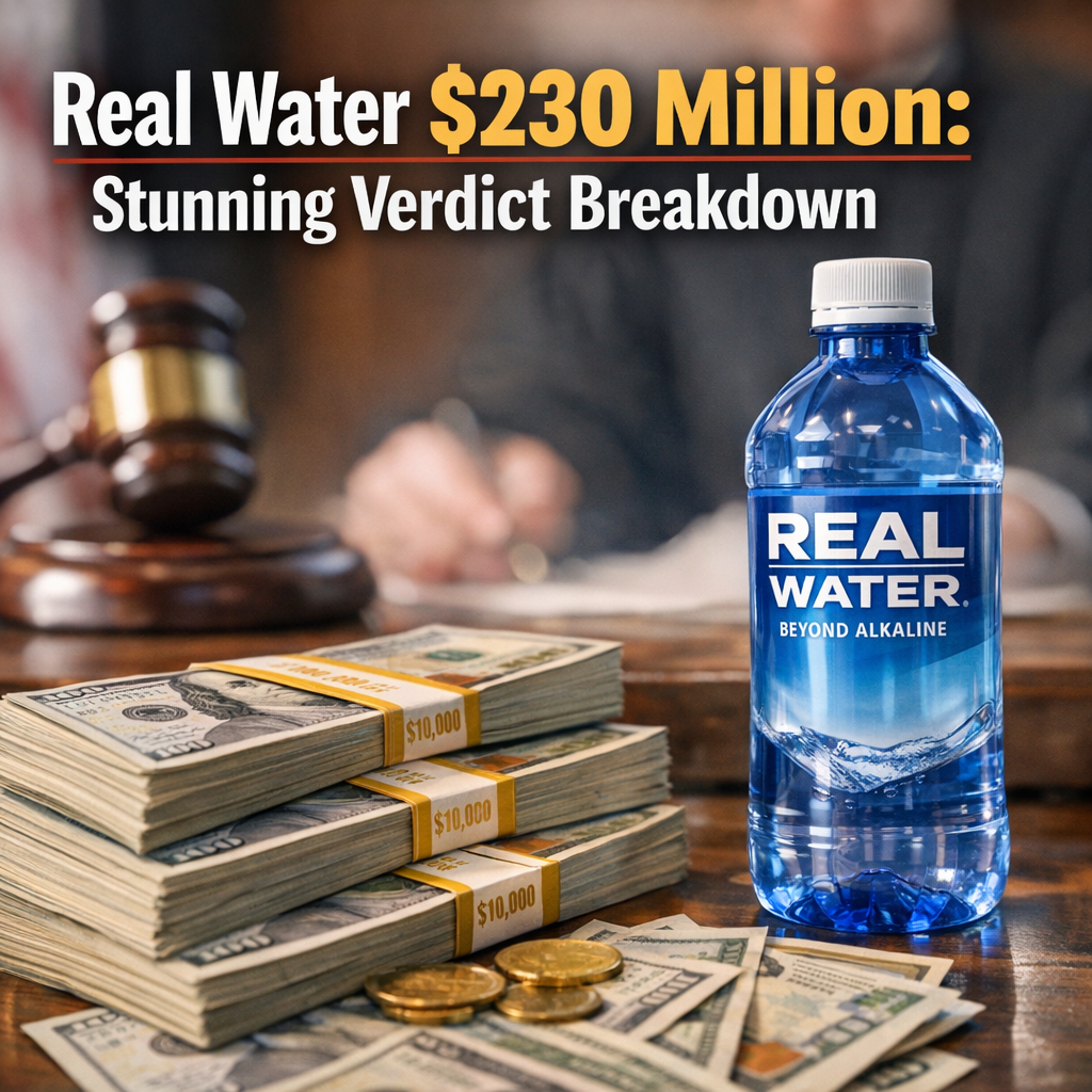 real water 230 million illustration for Real Water $230 Million: Stunning Verdict Breakdown