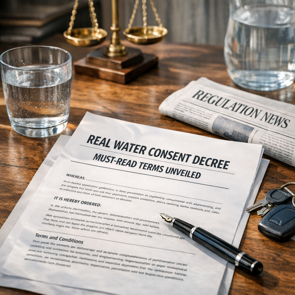 Illustration of Real Water Consent Decree: Must-Read Terms Unveiled