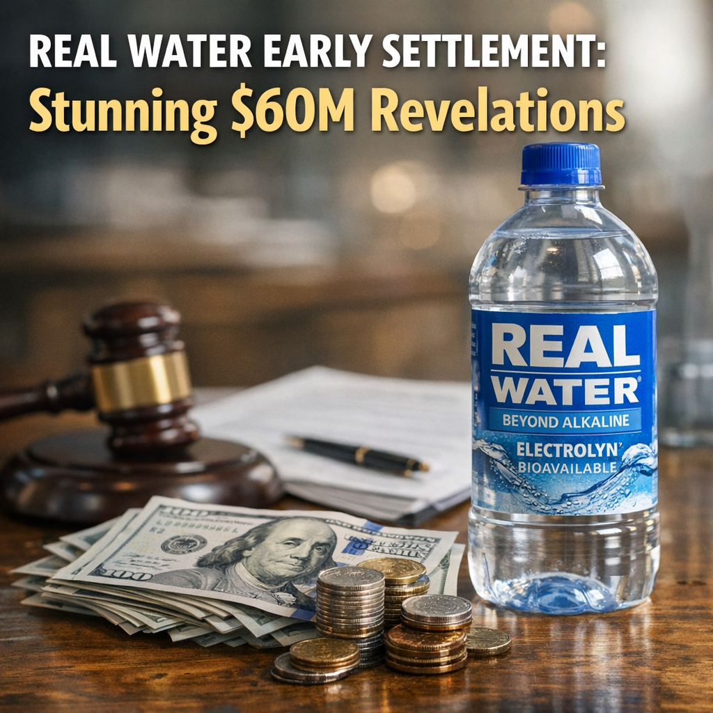 Illustration of Real Water Early Settlement: Stunning $60M Revelations