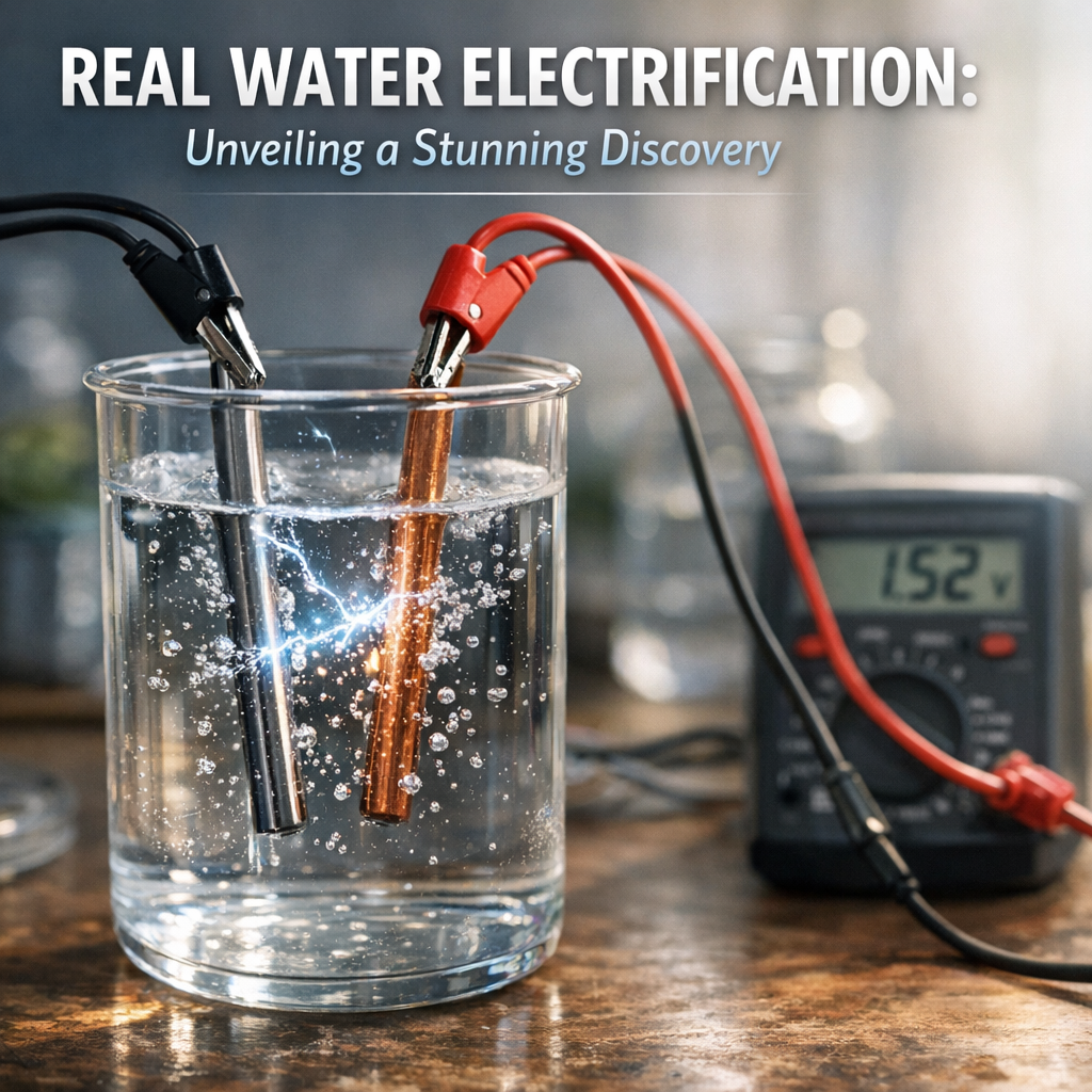 Illustration of Real Water Electrification: Unveiling a Stunning Discovery