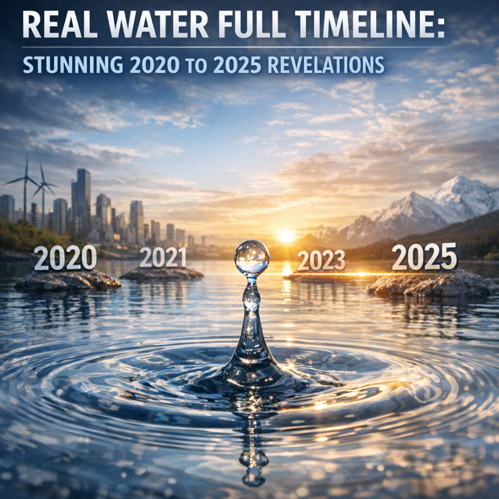 Illustration of Real Water Full Timeline: Stunning 2020 to 2025 Revelations