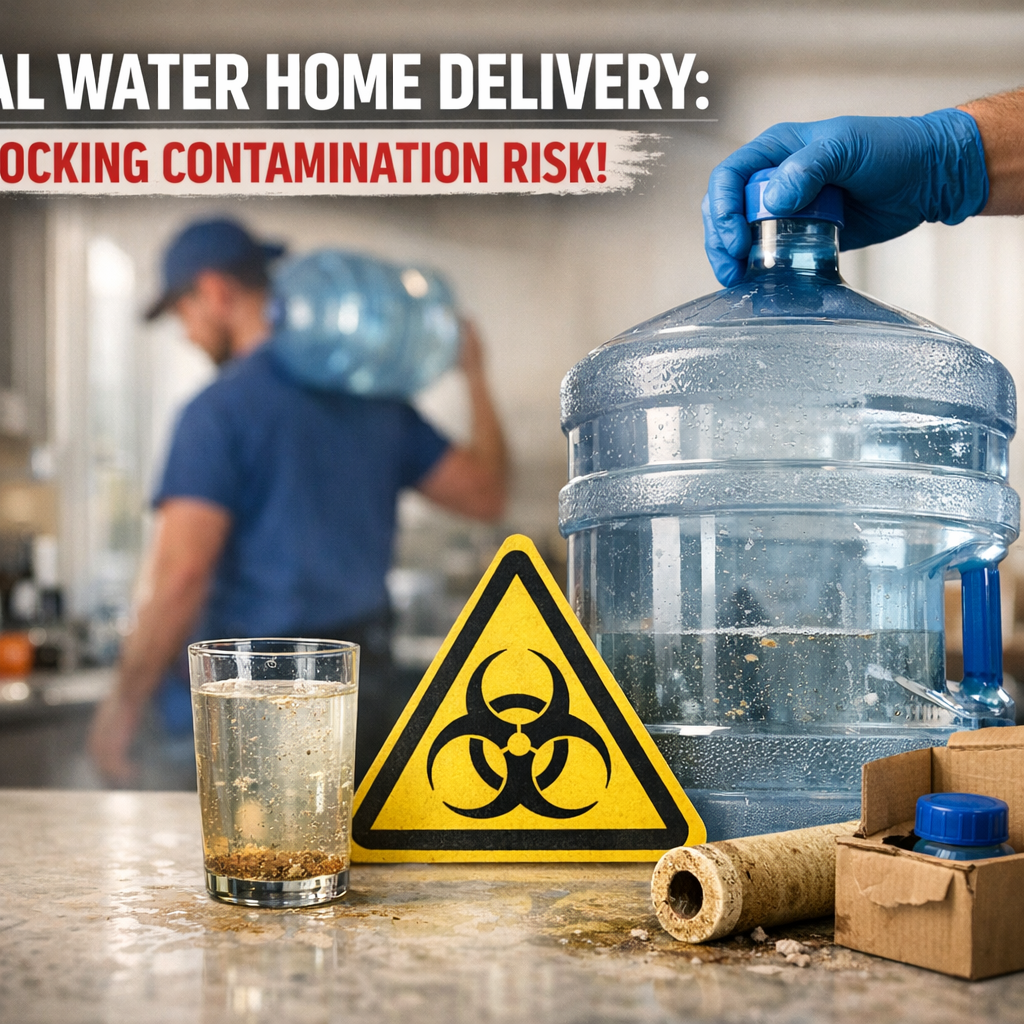 Illustration of Real Water Home Delivery: Shocking Contamination Risk