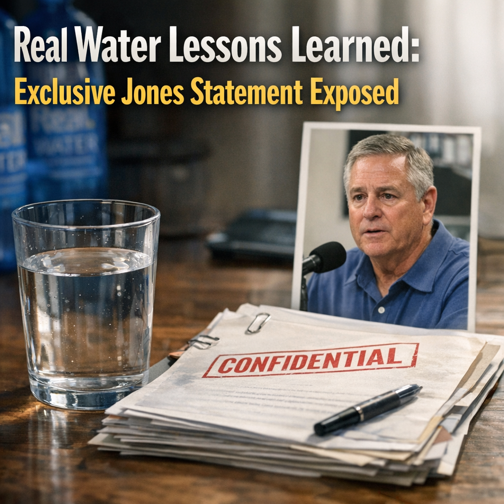 Illustration of Real Water Lessons Learned: Exclusive Jones Statement Exposed