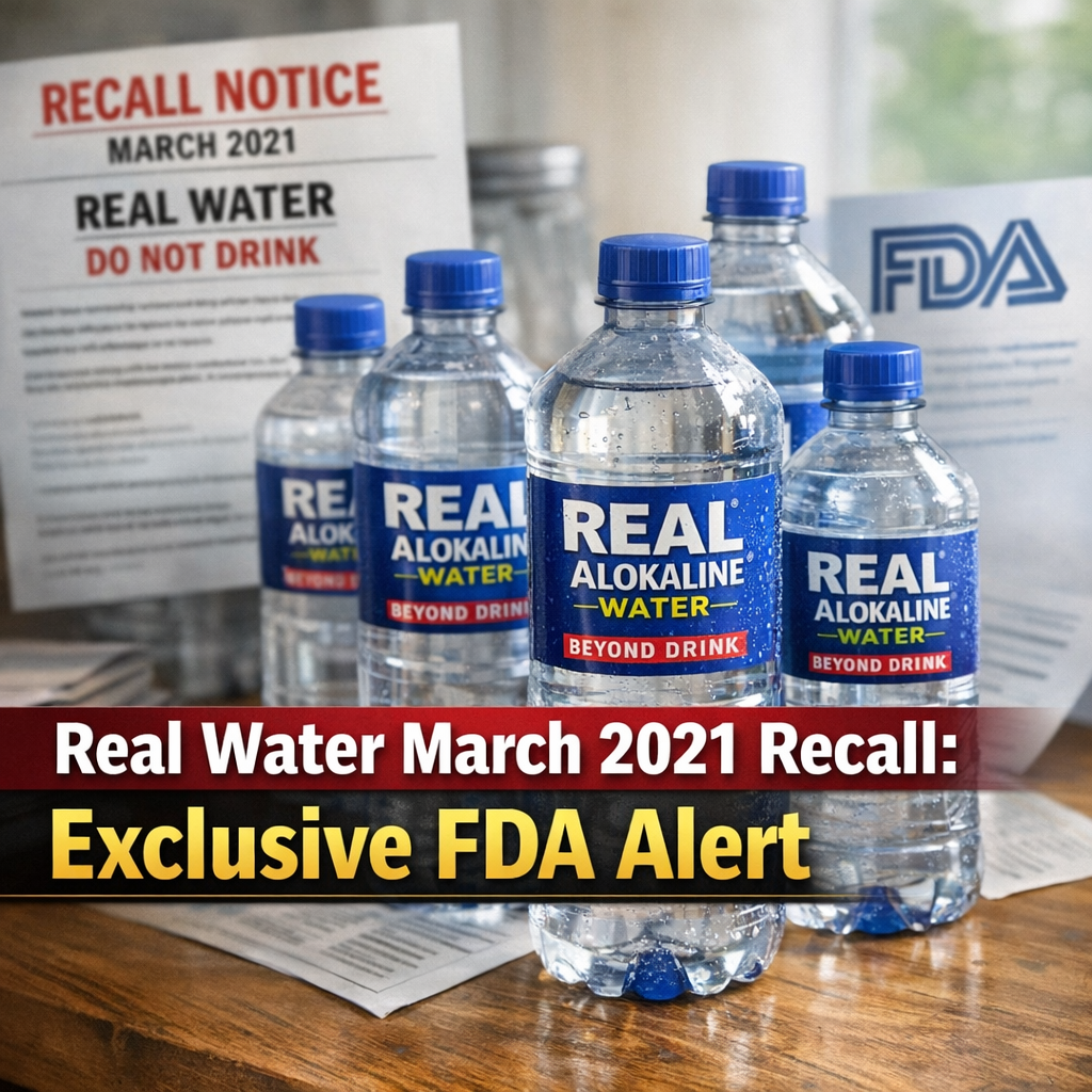 Illustration of Real Water March 2021 Recall: Exclusive FDA Alert
