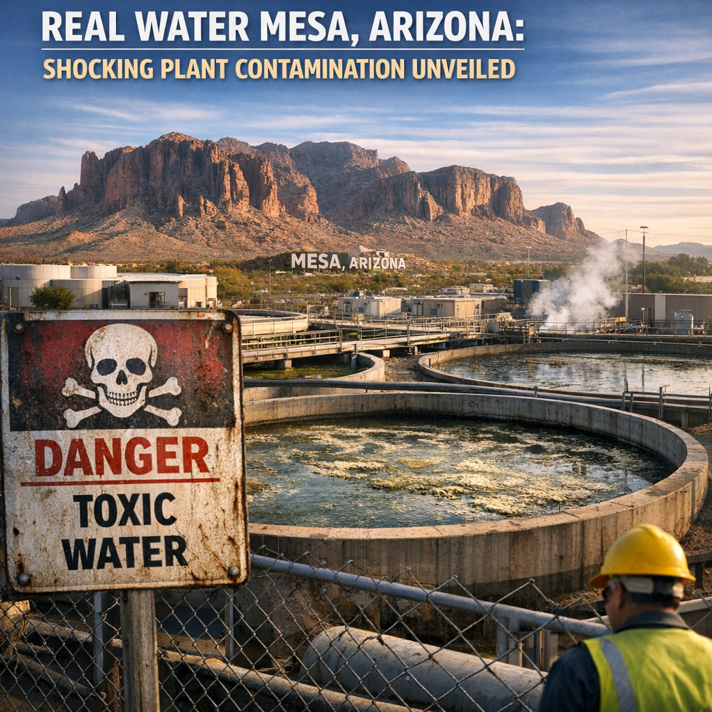 Illustration of Real Water Mesa Arizona: Shocking Plant Contamination Unveiled