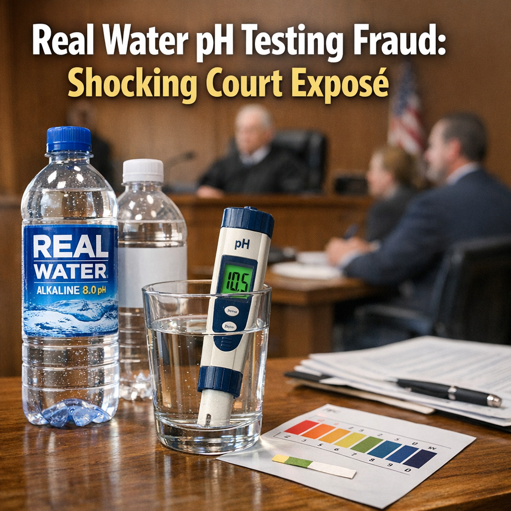 Illustration of Real Water pH Testing Fraud: Shocking Court Exposé