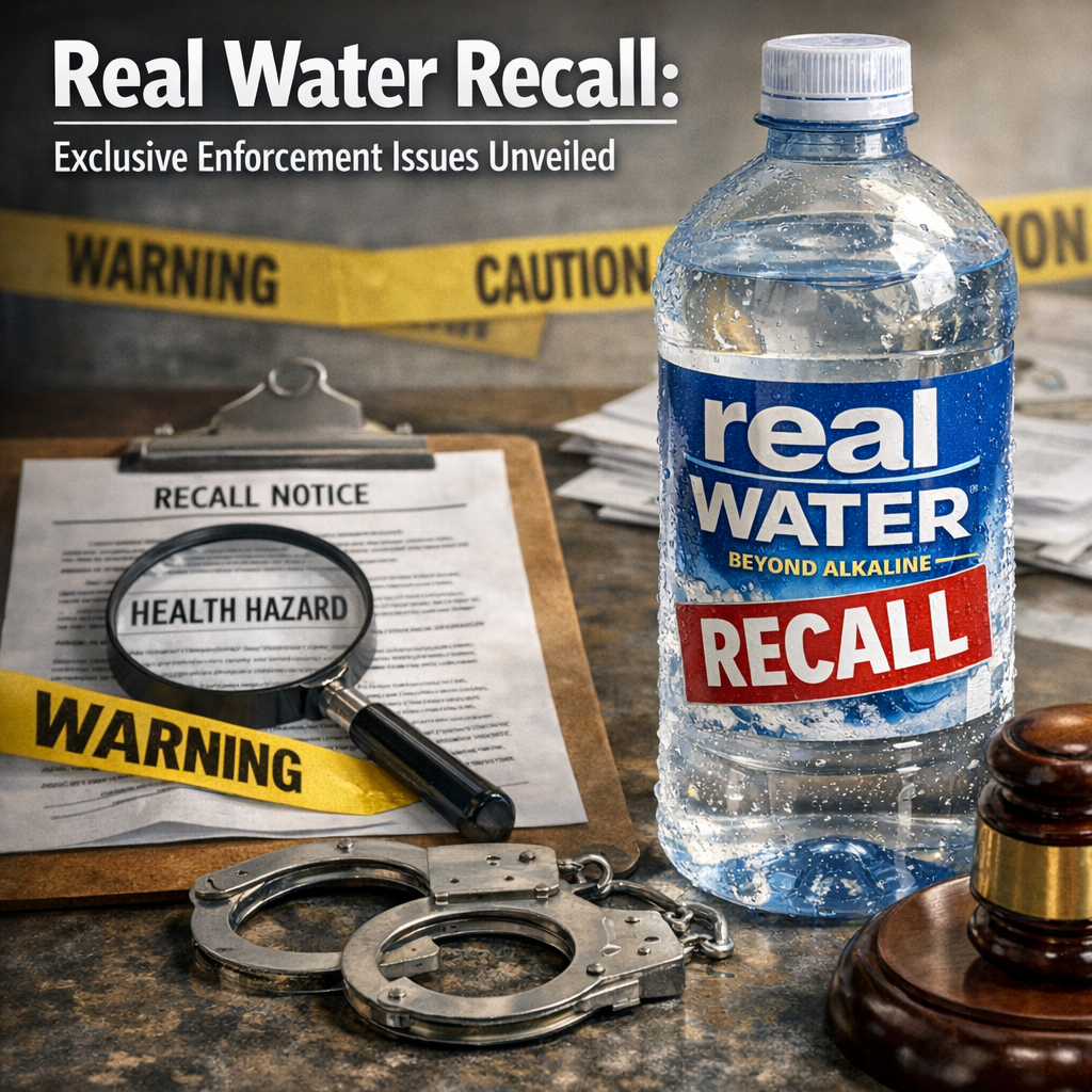 real water post recall sales illustration for Real Water Recall: Exclusive Enforcement Issues Unveiled