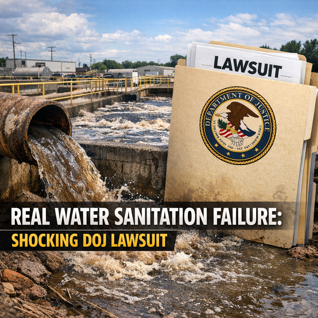 Illustration of Real Water Sanitation Failure: Shocking DOJ Lawsuit