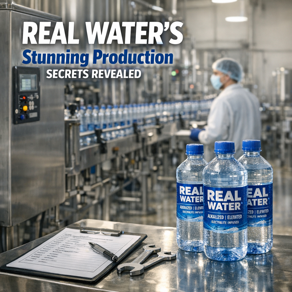 real water production process illustration for Real Water's Stunning Production Secrets Revealed