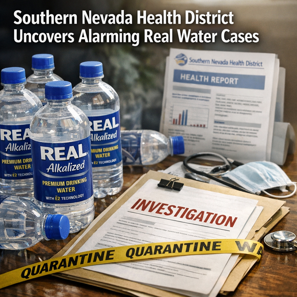 Illustration of Southern Nevada Health District Uncovers Alarming Real Water Cases