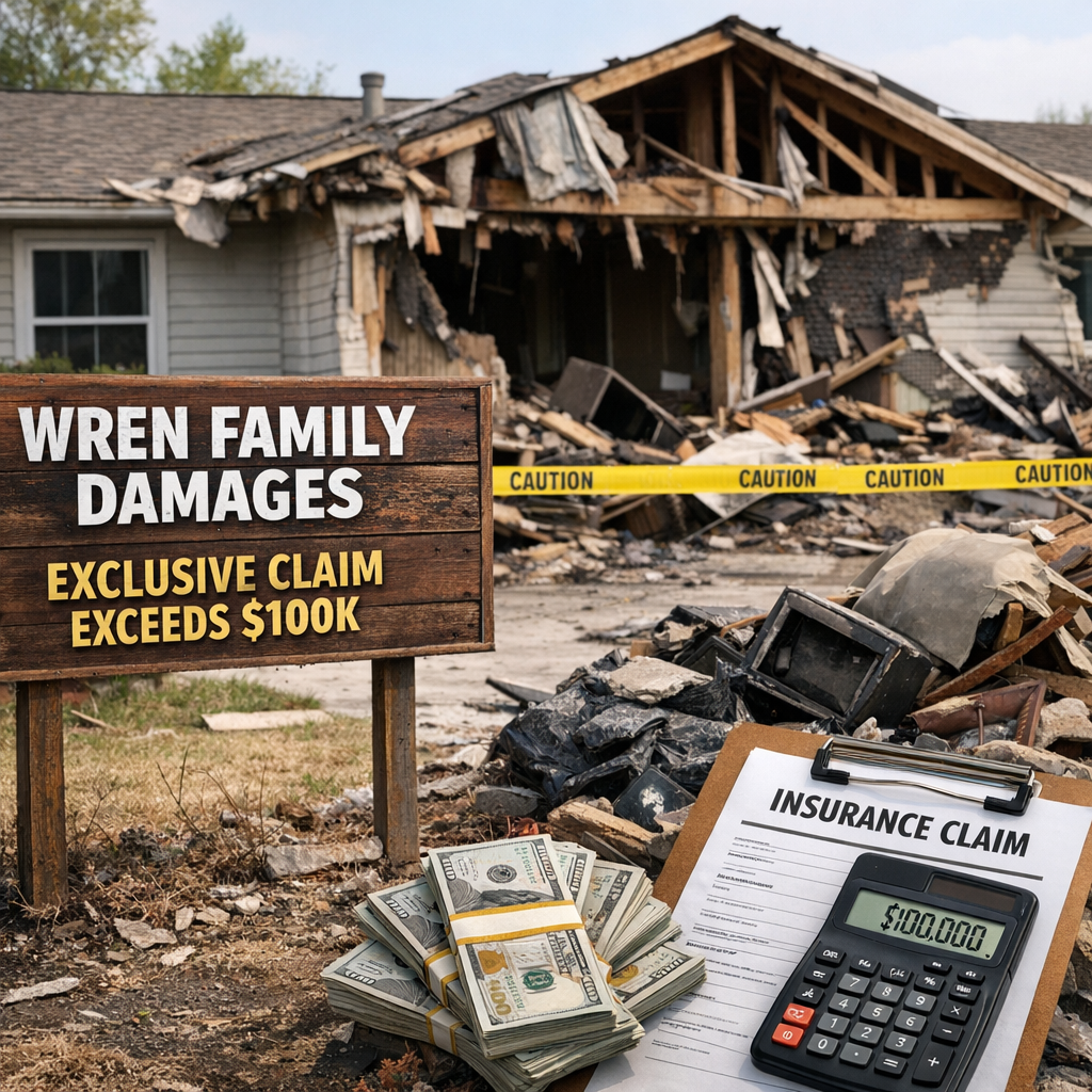 Illustration of Wren Family Damages: Exclusive Claim Exceeds $100k